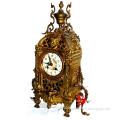 antique brass table clock for home decoration